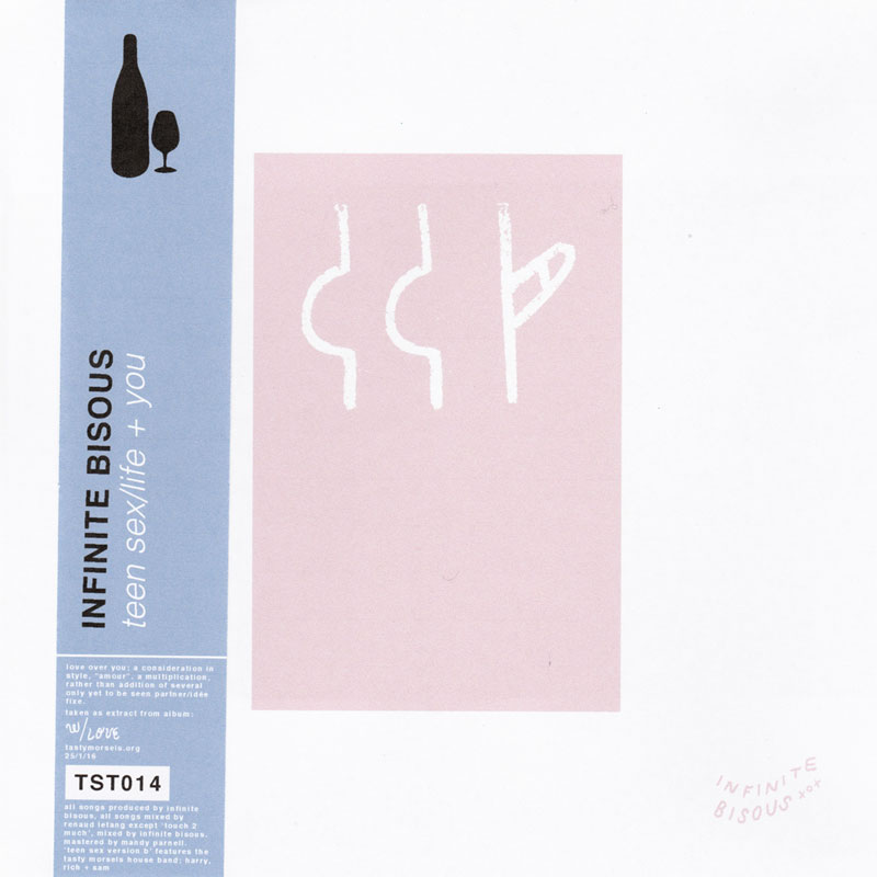 album cover art from 'teen sex / life + you' by infinite bisous, released on tasty morsels