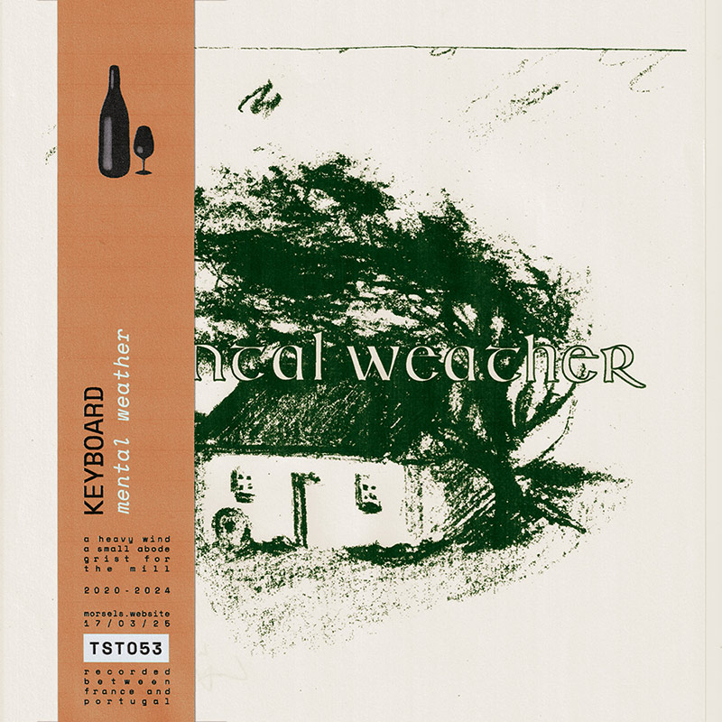 album cover art from 'mental weather' by keyboard, released on tasty morsels